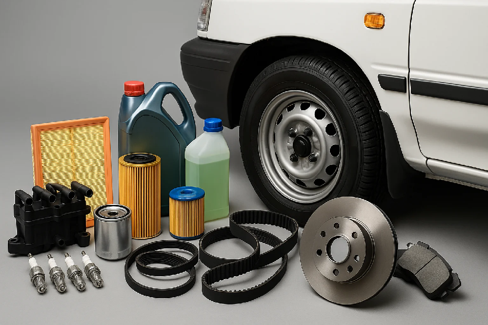 تصویر قطعات مصرفی پراید